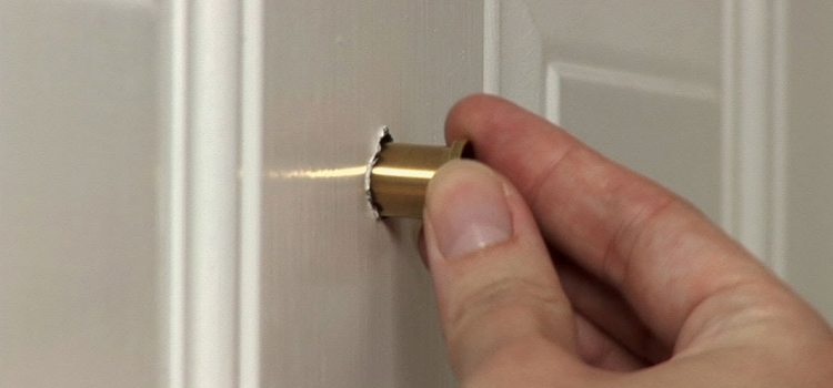 peephole door repair in Roseville